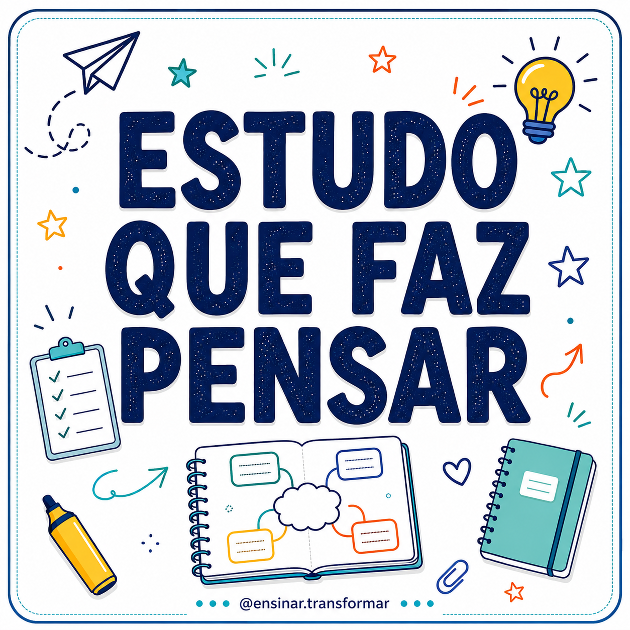 💡Estudo Que Faz Pensar - Recursos e Estratégias para Aprendizagem🤩